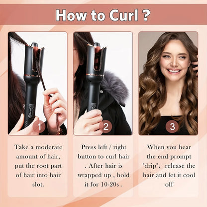 Ceramic Auto Curler - Air Spin Technology