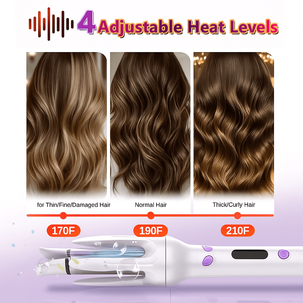 Curlessa Pro™ Automatic Hair Curler - Fast Styling & All - Day Hold - Imperia Lisa